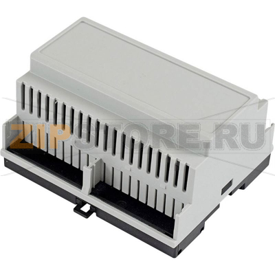 Корпус на DIN-рейку 90x105x58 мм, материал: поликарбонат, светло-серый, 1 шт Hammond 1597DIN6GY 