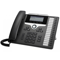 IP-телефон 48 В/DC, 2xFE (PoE), 16 линий, SIP, 396x162 пкс, RJ-9 Cisco CP-7861-K9