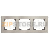 Рамка трехместная, нержавеющая сталь ABB 2CLA857300A1401