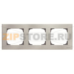 Рамка трехместная, нержавеющая сталь ABB 2CLA857300A1401 