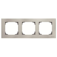 Рамка трехместная, нержавеющая сталь ABB 2CLA857300A1401