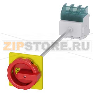 АВАРИЙНЫЙ ГЛАВНЫЙ ВЫКЛЮЧАТЕЛЬ 3 ПОЛЮСА IU=63, P/AC-23A AT 400V=22KW МОНТАЖНОЕ ОСНОВАНИЕ МОНТ. РЕЙКА /МОНТАЖ ПОСР. 2 ОТВЕРСТИЙ ПОВОРОТНАЯ РУКОЯТКА КРАСНАЯ/ЖЕЛТАЯ 67X67MM Siemens 3LD2513-0TK53 