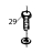 Bolt M.5x10 Fagor FI-100