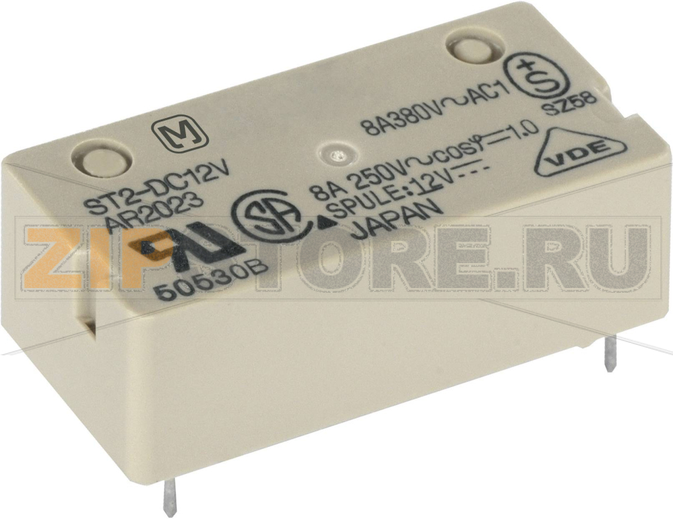 Реле электромагнитное 24 В/DC, 8 А, 1 шт Panasonic ST224F 