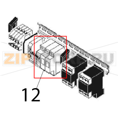 Fuse terminal 10x38 Angelo Po FM611E1 Fuse terminal 10x38 Angelo Po FM611E1Запчасть на деталировке под номером: 12