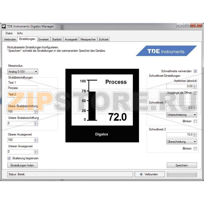 Прибор измерительный, цифровой, графический TDE Instruments Digalox 