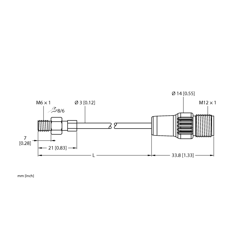 Датчик температуры Turck TP-203A-M6-H1141-L100-I7 