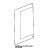 Door glass Unox XL 415
