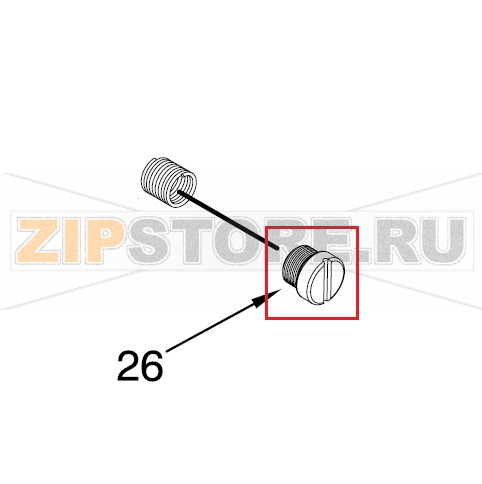 Заглушка резьбовая KitchenAid 5KSM150PSE Заглушка резьбовая (Ø: 15x13 мм) для планетарного миксера KitchenAid 5KSM150PSEЗапчасть на сборочном чертеже под номером: 26