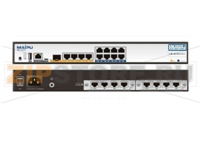 Маршрутизатор 1 Гб RAM, 128 Мб, 2 ядра, 1.6 ГГц, 1*GE Fiber, 4*GET RJ45, 8*GET RJ45 Maipu MP1900X-22 
