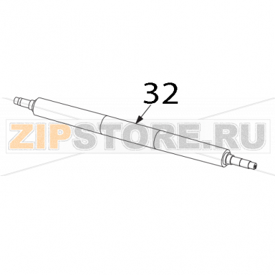 Conv belt motive roller Sigma SPZ 120 Conv belt motive roller Sigma SPZ 120Запчасть на деталировке под номером: 32