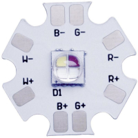 Светодиод RGB 2.25 В, 3.3 В, 3.1 В, 14 лм, 46 лм, 80 лм, 87 лм, угол освещения: 130°, белый Barthelme 61002026