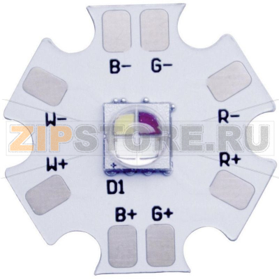 Светодиод RGB 2.25 В, 3.3 В, 3.1 В, 14 лм, 46 лм, 80 лм, 87 лм, угол освещения: 130°, белый Barthelme 61002026 