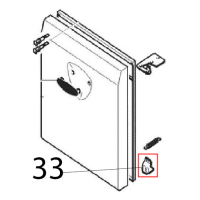 Lower hinge RH ass. y Angelo Po 0A1CP1E