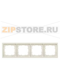 DELTA STYLE ТИТАНОВО-БЕЛЫЙ РАМКА 4-МЕСТНАЯ 295X82MM Siemens 5TG1324