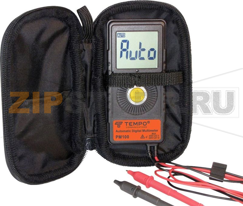 Мультиметр цифровой, CAT III 300 В, 6000 точек Tempo Communications PM100 