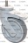 SWIVEL WHEEL WITH PIN