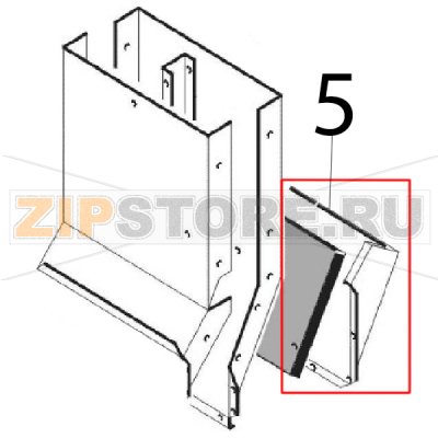 Rear ins. pan. covering Angelo Po 0G1CP1G Rear ins. pan. covering Angelo Po 0G1CP1GЗапчасть на деталировке под номером: 5