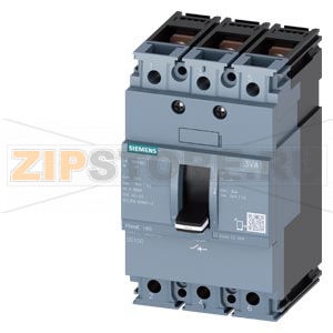 РАЗЪЕДИНИТЕЛЬ НАГРУЗКИ 3VA1 IEC ТИПОРАЗМЕР 160 3-ПОЛЮС. SD100, IN=100A БЕЗ ЗАЩИТЫ ОТ ПЕРЕГРУЗКИ БЕЗ ЗАЩИТЫ ОТ ТОКА КЗ ШИННОЕ ПРИСОЕДИНЕНИЕ Siemens 3VA1110-1AA32-0AA0 