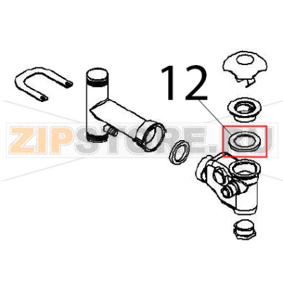 Gasket Angelo Po FX61E1 Gasket Angelo Po FX61E1Запчасть на деталировке под номером: 12
