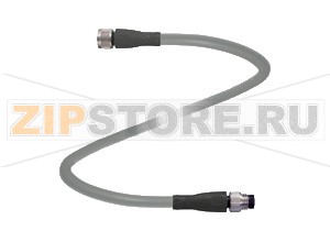 Кабель датчика-исполнительного устройства Connection cable V31-GM-1M-PUR-V31-GM Pepperl+Fuchs Описание оборудованияConnecting cable, M8 to M8, PUR cable 4-pin