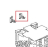 Plastic clip to fix contactors Unox XBC 1005
