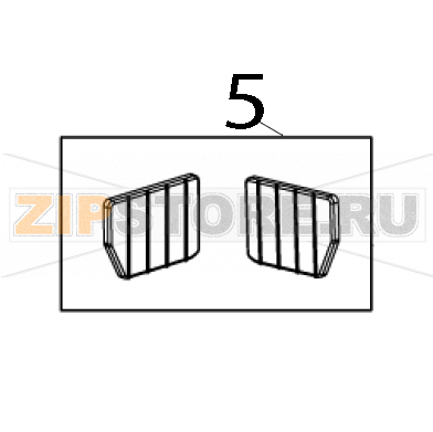 Adapter for 2&#039;&#039; paper width TSC Alpha-2R Adapter for 2'' paper width TSC Alpha-2RЗапчасть на деталировке под номером: 5