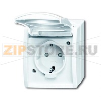 Розетка 16 А, 250 В, IP44, монтаж: открытый, альпийский белый ABB 2CKA002083A0843