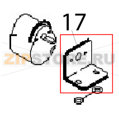 Bracket L Angelo Po FM1011E2 Bracket L Angelo Po FM1011E2Запчасть на деталировке под номером: 17