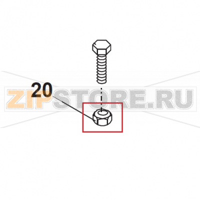 Nut M6 Bear Varimixer AR40 VL-1S                                                                       Nut M6 Bear Varimixer AR40 VL-1SЗапчасть на сборочном чертеже под номером: 20Название запчасти на датском&nbsp;языке: Nut M6 Bear Varimixer AR40 VL-1S