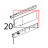 Profilo inox paracalore cruscotto Unox XVC 204