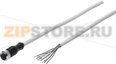 Розетка штекерная с кабелем Festo SIM-M12-8GD-20-PU 