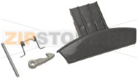 DOOR HANDLE GRAPHITE KIT INDESIT