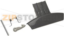DOOR HANDLE GRAPHITE KIT INDESIT 