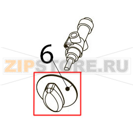 Grey knob Tecnoinox PF105GG7 Grey knob Tecnoinox PF105GG7Запчасть на деталировке под номером: 6