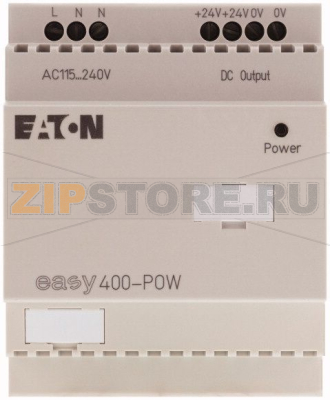 Импульсный источник питания, 100-240VAC/24VDC, 1,25 А, 1-фазный Eaton EASY400-POW 