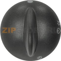 KNOB REX BLACK ø 35 mm 