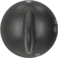 KNOB REX BLACK ø 35 mm