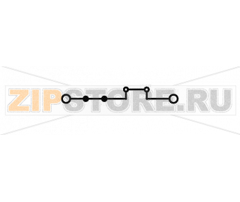 2-conductor through terminal block; 6 mm; with test option; same profile as 2-conductor disconnect terminal block; side and center marking; for DIN-rail 35 x 15 and 35 x 7.5; Push-in CAGE CLAMP®; 6,00 mm; gray Wago 2006-1601 