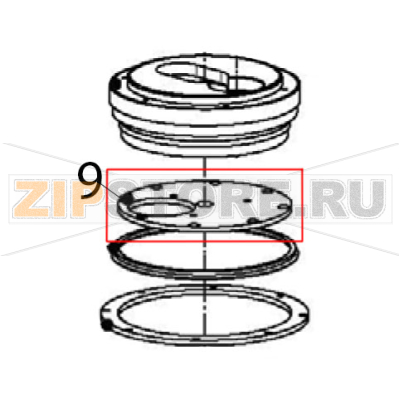 Bottom flange sealing washer Escher PM 60-V Bottom flange sealing washer Escher PM 60-VЗапчасть на деталировке под номером: 9