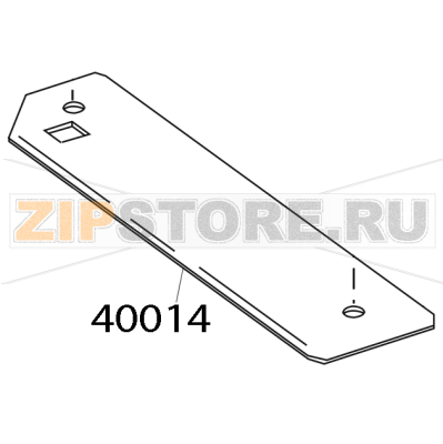 Guide plate Zebra 105SE Guide plate Zebra 105SEЗапчасть на деталировке под номером: 40014