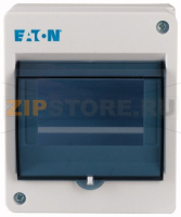 Кожух компактный пластиковый, IP30, 5 модулей, прозрачная дверца, N/PE клеммы Eaton MINI-5-ST