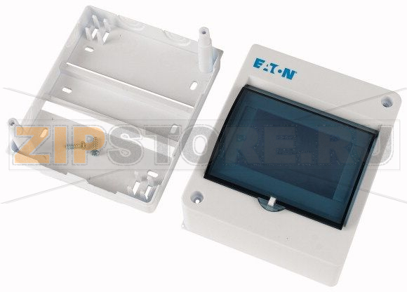 Кожух компактный пластиковый, IP30, 5 модулей, прозрачная дверца, N/PE клеммы Eaton MINI-5-ST 
