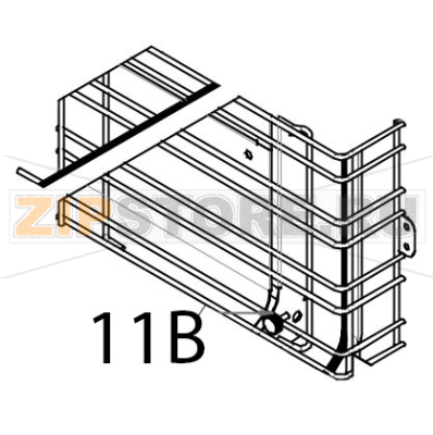 Supporto laterale DX/SX (600x400) Tecnoeka KF 966 D AL UD Supporto laterale DX/SX (600x400) Tecnoeka KF 966 D AL UDЗапчасть на деталировке под номером: 11B