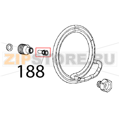 Raccordo riduzione codolo 10M-8F Unox XFT 185 Raccordo riduzione codolo 10M-8F Unox XFT 185Запчасть на деталировке под номером: 188