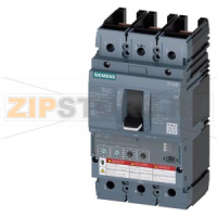 Автоматический выключатель 3VA6 UL frame 150 breaking capacity class M 35kA @ 480V 3-pole, line protection ETU330, LIG, In=40A overload protection ir=60A ...150A short circuit protection iI=1,5...12 x In ground-fault-protection ig=0,375...1x In, tg=0,1/0,