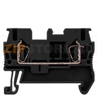 КЛЕММА ПРОХОДНАЯ ПРУЖИННОЕ ПОДСОЕДИНЕНИЕ: 2,5 ММ2 ЧЕРНЫЙ Siemens 8WH2000-0AF08