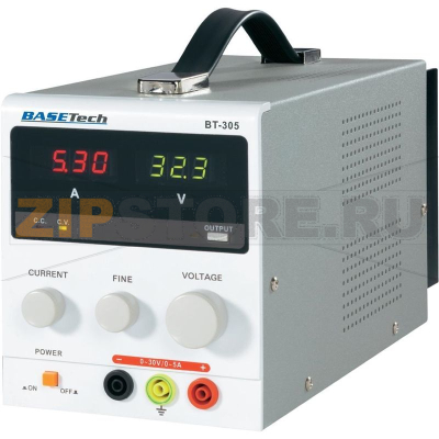 Блок питания лабораторный 150 Вт, регулируемый, 0-30 В/DC, 0-5 А Basetech BT-305 