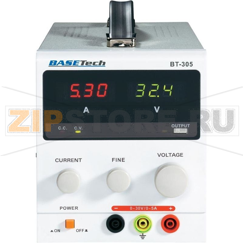 Блок питания лабораторный 150 Вт, регулируемый, 0-30 В/DC, 0-5 А Basetech BT-305 