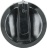 KNOB BURNER BLACK ø 45 mm
